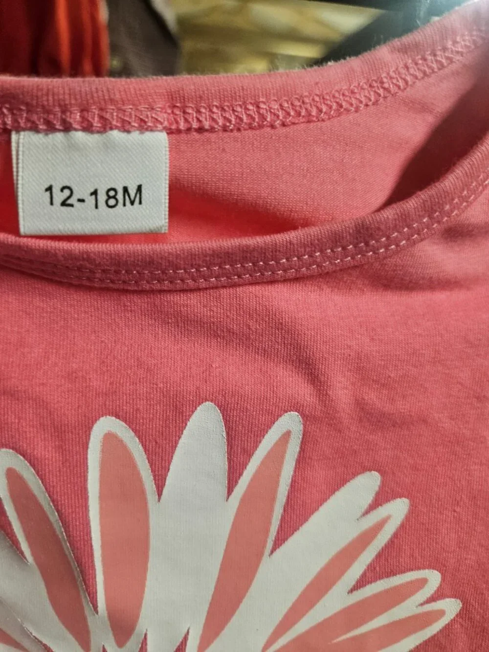 Baby Girl Floral Onesie 12-18M Pink 2 Piece - 25% Off When You Bundle 5+ Items!